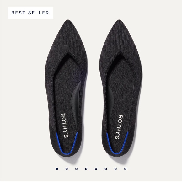 Rothy's Women's Black The Point - 10 - Picture 1 of 5